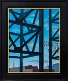 Super Steel Structure by Robert Goldstrom, 2006, Oil on Board, sold May 2024