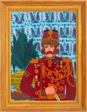 El Uniforme by Carmen Sáez, 1971, Acrylic on Panel, sold May 2024