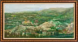 City Landscape Scene by Giuseppe Di Lieto, Oil on Canvas, sold May 2024