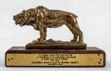 Untitled by Frederick Roth, Bronze Sculpture of a Roaring Lion, sold May 2024