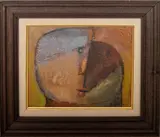 Head by Arnaldo Miccoli, Oil on Board, sold May 2024