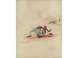 Der Abgeworfene Reiter by Max Slevogt, watercolor, offered Mar 2023