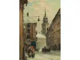 In Alt-warschau by Władysław Chmieliński, oil on canvas, offered Mar 2021