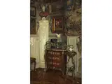 Blick auf ein Wertvolles Interieur by Paul Parfonry, gest. 1920, oil on canvas, offered Sep 2019