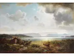 Starnberger see by Horst Bernhard Hacker, oil on canvas, offered Sep 2025