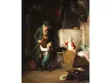 Die Beliebte Brezel by Friedrich Ortlieb, oil on canvas, offered Jun 2025