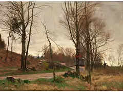 Abendliche Landschaft by Otto Strützel, oil on canvas, offered Mar 2015
