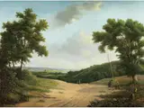 Weite Sommerliche Landschaft mit Sandigem weg by Coenraad Alexander Weerts, oil on panel, sold Dec 2019