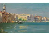Venedig - das Becken von san Marco by Giovanni Salviati, oil on panel, sold Dec 2023