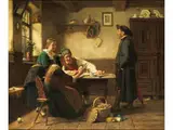 Die Miniatur by Hermann Plathner, oil on canvas, offered Sep 2024