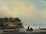 Niederländische Polder Seelandschaft by Gerardus Hendriks, oil on panel, offered Dec 2016