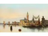 Venedigvedute by Karl Kaufmann, oil on canvas, sold Jun 2024