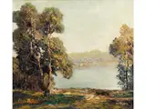 Am see by Otto Eduard Pippel, oil on canvas, sold Jun 2024