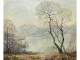 Vorfrühling am Schliersee by Otto Eduard Pippel, oil on canvas, sold Dec 2025