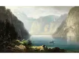 Ruderboot auf dem Königssee by Carl le Feubure, oil on panel, offered Mar 2026
