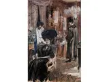 Gespannte Verhältnisse by Karel Stroff, gouache, offered Jul 2015