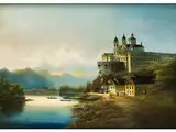 Blick auf das Kloster Melk by Johann Wilhelm Jankowski, oil on canvas, offered Dec 2015
