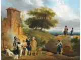 Rast der Kavallerie by Hippolyte Lecomte, oil on canvas, offered Mar 2025