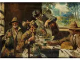 Die Weinprobe by Vincenzo Irolli, oil on canvas, offered Sep 2017