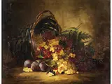 Stillleben mit Früchten by Bernard Neuville, oil on canvas, sold Mar 2024