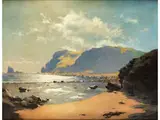 Küstenlandschaft by J. Davies Sykes, oil on canvas, offered Mar 2024