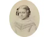 Portrait Eines Jungen Mädchens mit Schelmischem Blick by Jean-Léon Gérôme, pencil, sold Mar 2026