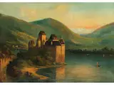 Burg an Einem see by Ferdinand Lepié, oil on canvas, offered Mar 2026