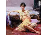 Pariser Mädchen by Pino Daeni, giclee, sold Mar 2025