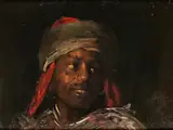 Bildnis Eines Dunkelhäutigen Berbers mit Kopfbedeckung by Joseph Emanuel Weiser, 1847 Patschkau – 1911 München, oil on board, sold Dec 2020