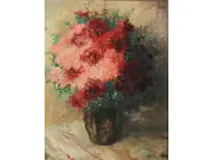 Blumenstillleben by Otto Eduard Pippel, 1878 Lódz, Polen – 1960 Planegg bei München, oil on canvas, sold Sep 2021