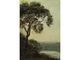Landschaft am Fluss by Jules Dupré, oil on panel, sold Sep 2019