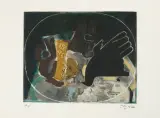 Pichet et oiseau by Georges Braque, color etching, sold Jun 2024