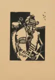 Der betende Jude by Marc Chagall, 1922, woodcut, sold Jun 2024