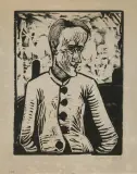 Der Narr by Erich Heckel, 1917, woodcut, sold Jun 2024