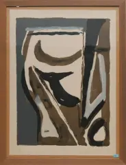 Ohne Titel by Bram van Velde, 1970, color lithograph, offered Jun 2024