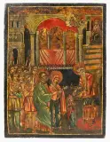 Griechisch, 19.Jh by Einführung Marias in den Tempel, tempera, offered Jun 2024