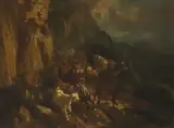 Heimkehr von der Alp by Rudolf Koller, 1852, oil on canvas, offered Jun 2024