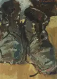 Wanderschuhe by Coghuf, oil on canvas, offered Jun 2024
