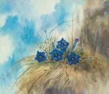 Enziane by Mili Weber, watercolor, sold Jun 2024
