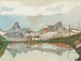 Schwarzsee bei Zermatt by Alois Carigiet, 1937, gouache, offered Jun 2024