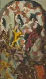 Conversion St. Paul" recto/"Etude paysage" verso by Fernand Dubuis, oil on board, offered Jun 2024