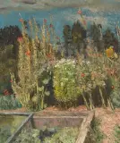 Garten by Reinhold Kündig, oil on canvas, sold Jun 2024