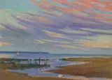 zugeschrieben Arcachon by Albert Pfister, oil on board, sold Jun 2024