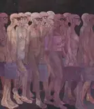 Büroten I by Robert Indermaur, 1973, oil on canvas, sold Jun 2024