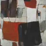 Abstrakt 2 by Dea Murk, 1967, oil on canvas, offered Jun 2024