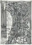 Plan für kleine altonaer Bahnhoffigur by Bernhard Luginbühl, 1979, ink, sold Jun 2024