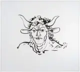 Selbstportrait by Hans Erni, 1984, acrylic, sold Jun 2024