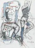 Züchtigung by Mario Comensoli, 1990, mixed media, sold Jun 2024