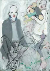 Figuren by Mario Comensoli, mixed media, sold Jun 2024