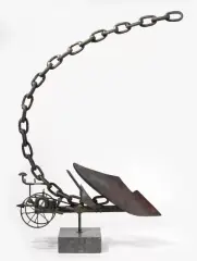 Skorpion by Benno Oertli, 1996, marble, offered Jun 2024